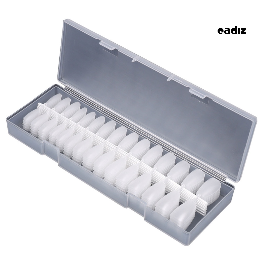 Bộ 300 Móng Tay Giả Hai Mặt Nhám Siêu Mỏng Dễ Tháo Rời