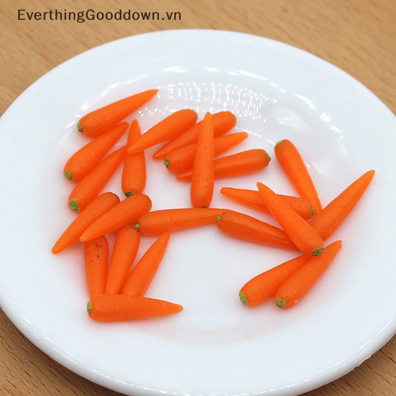 Set 10 Củ Cà Rốt Mini Trang Trí Nhà Búp Bê