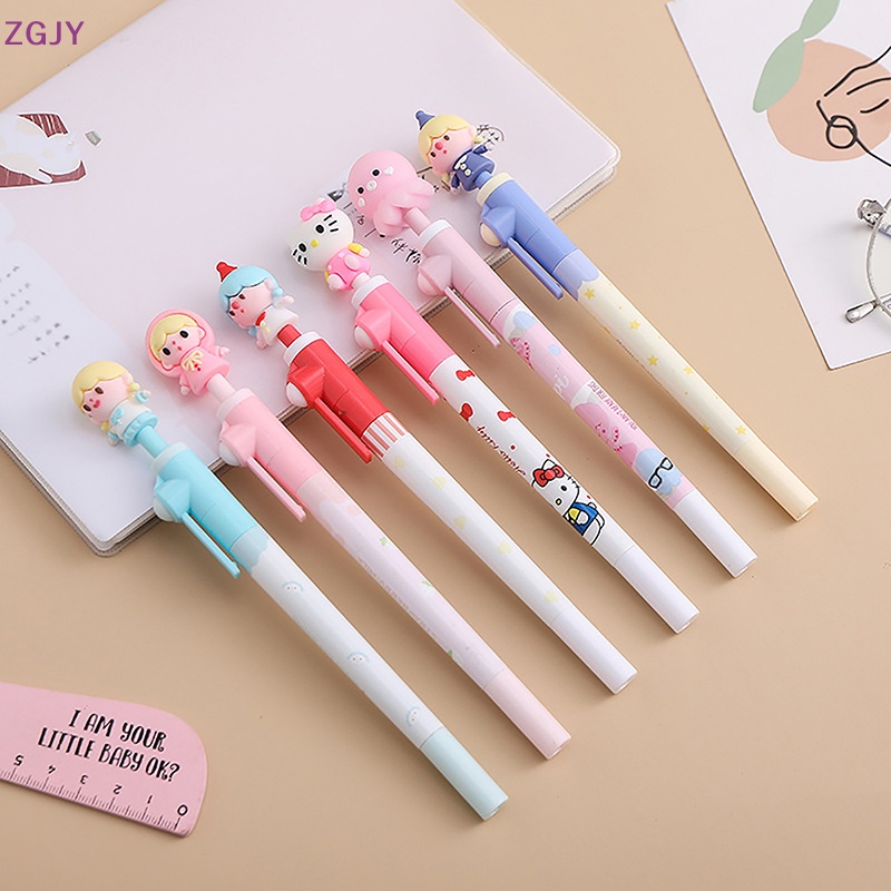 Bút Xoay ZGJY Họa Tiết Hoạt Hình Sáng Tạo Kiểu Nhật Hàn Cho Học Sinh Mới