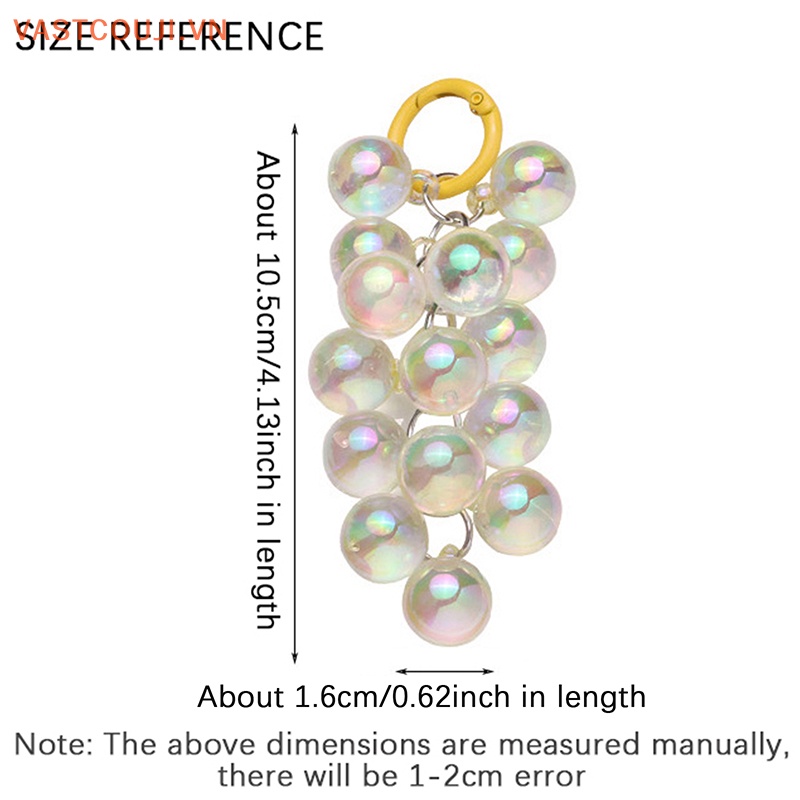 Chuỗi Hạt Treo Chìa Khóa Xe Hơi / Túi Xách Màu Sắc Tươi Tắn Sáng Tạo