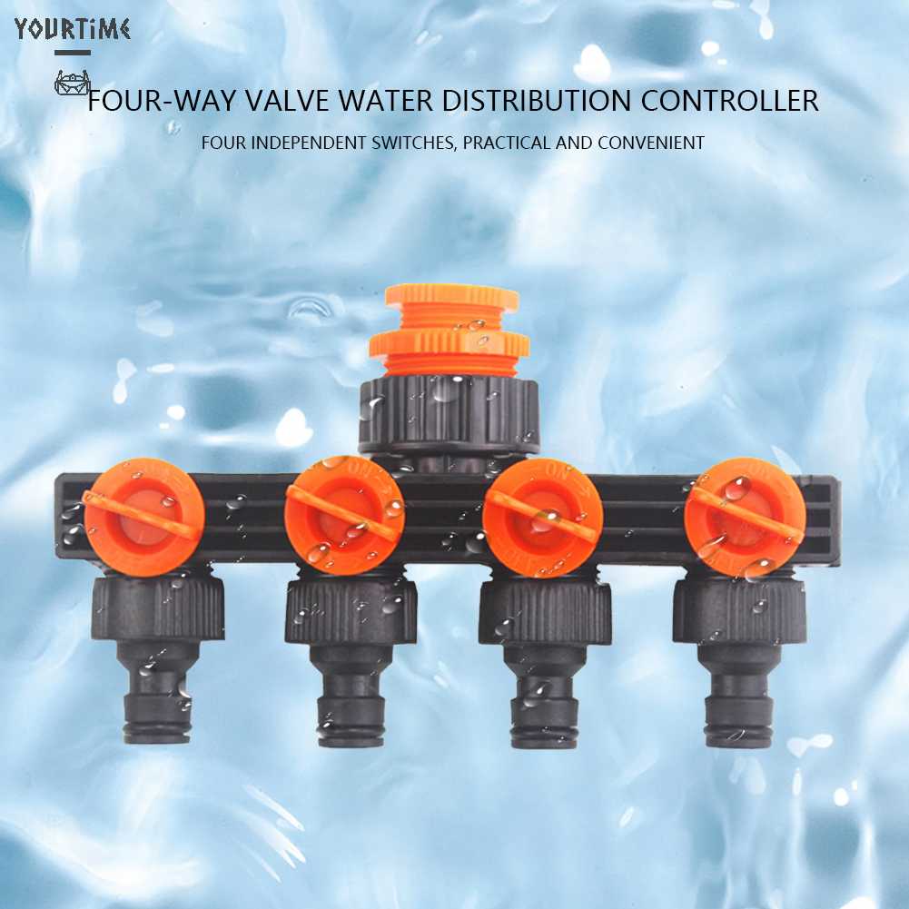 Dụng Cụ Chia Ống Nước 4 Hướng Có Thể Tháo Rời Tiện Dụng Cho Sân Vườn