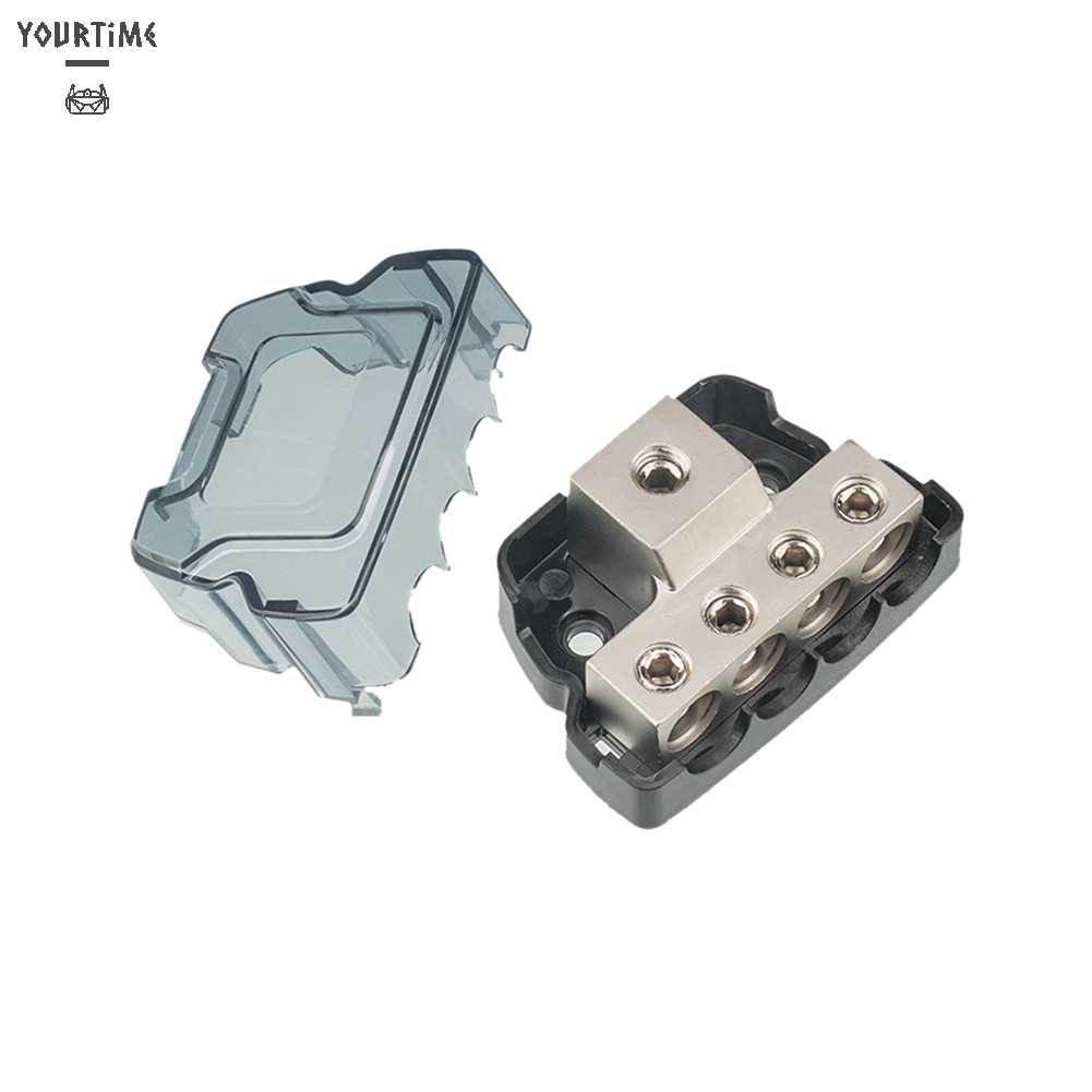 Khối Phân Phối Nguồn 4 Chiều 0GA Vào Tới 4GA Cho Âm Thanh Stereo Trên Xe Hơi