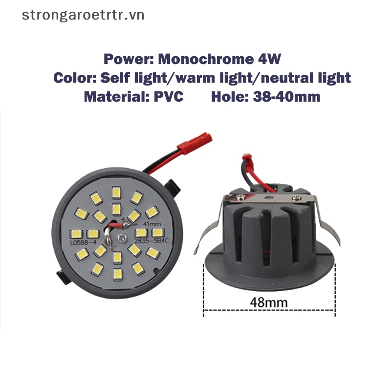 Bóng Đèn LED Gắn Trần Nhà Ánh Sáng Đỏ 4W 220V Phong Cách Retro