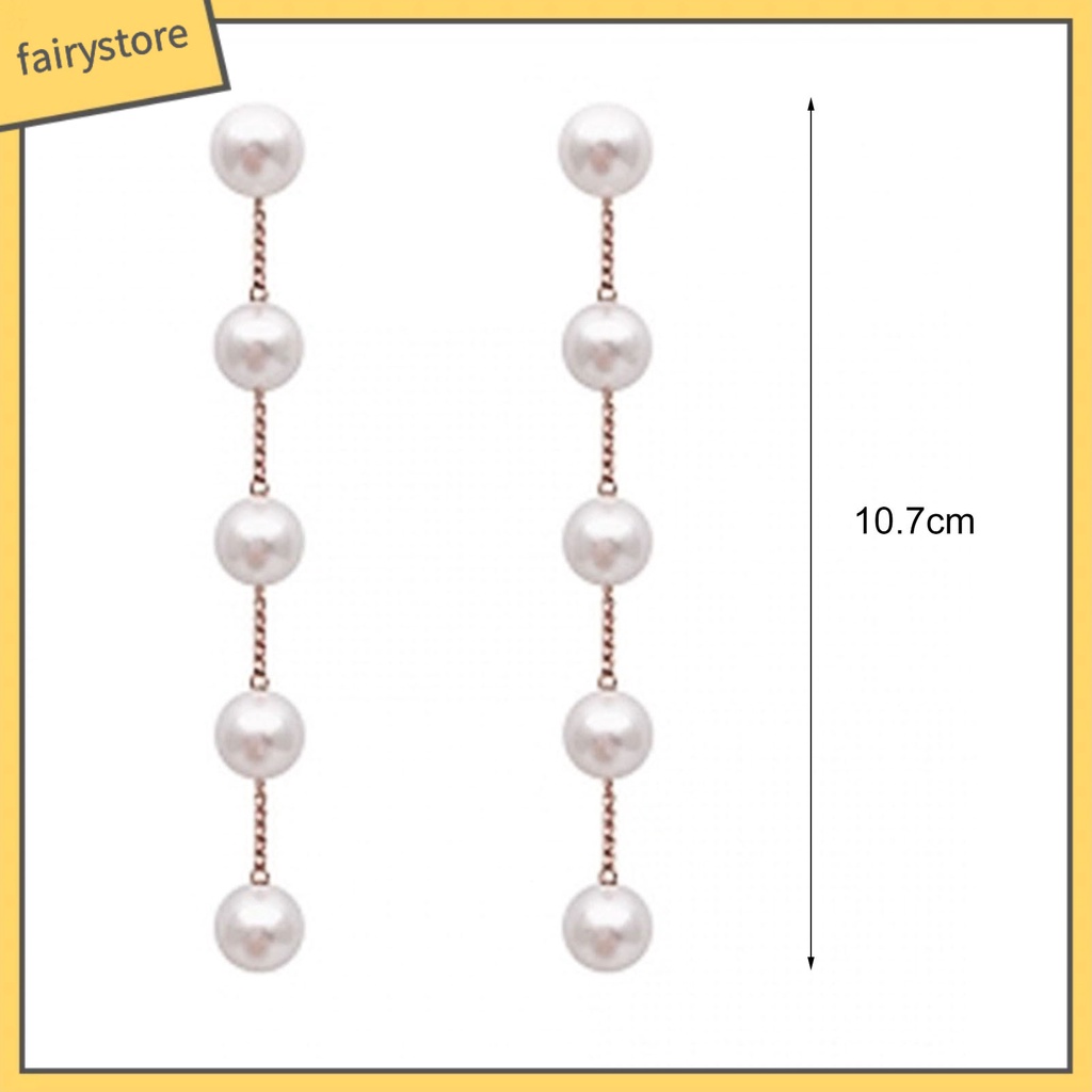 Khuyên Tai Tua Rua Đính Ngọc Trai Nhân Tạo Phong Cách Hàn Quốc