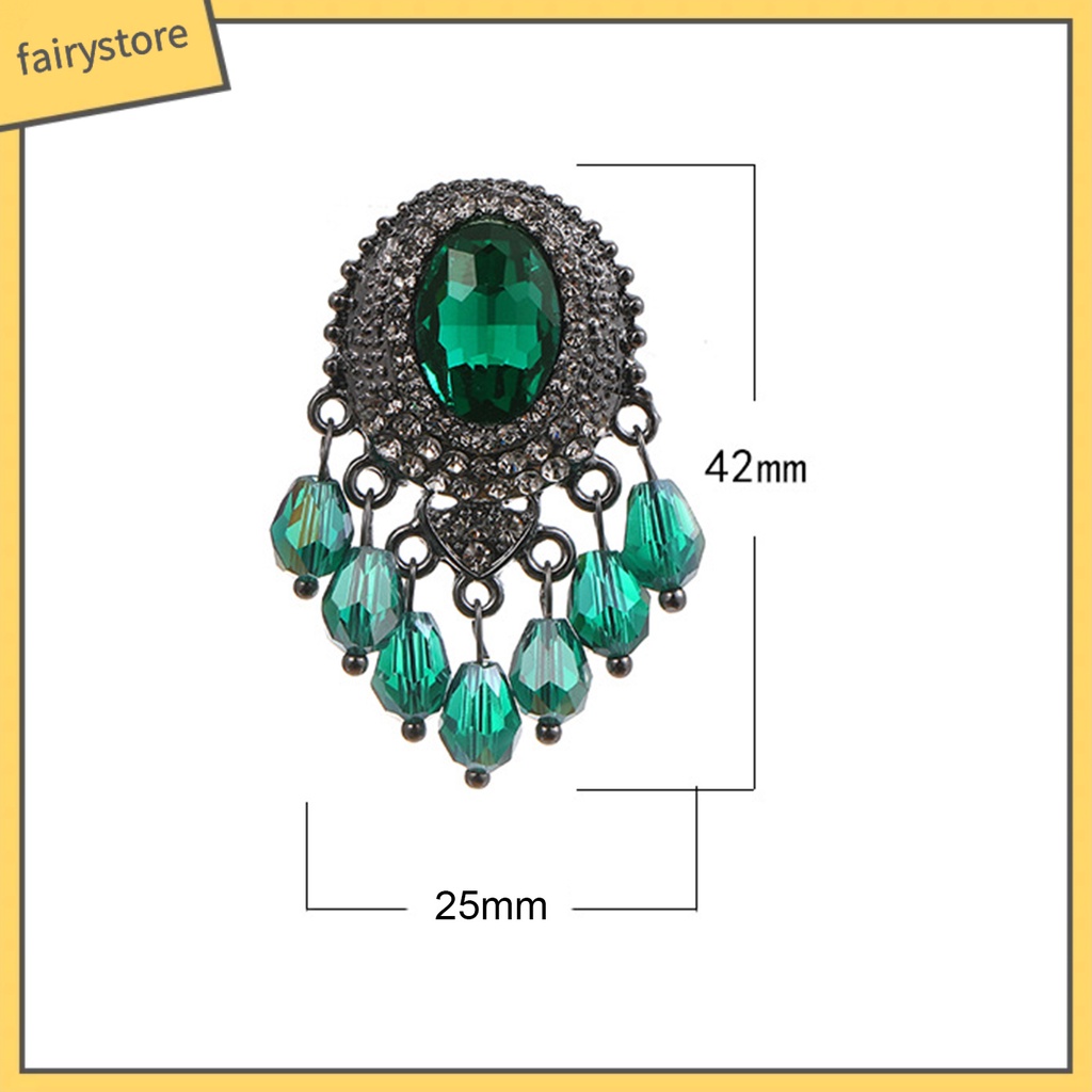 Bông Tai Đính Đá Pha Lê Giả Lấp Lánh Thời Trang Cho Nữ