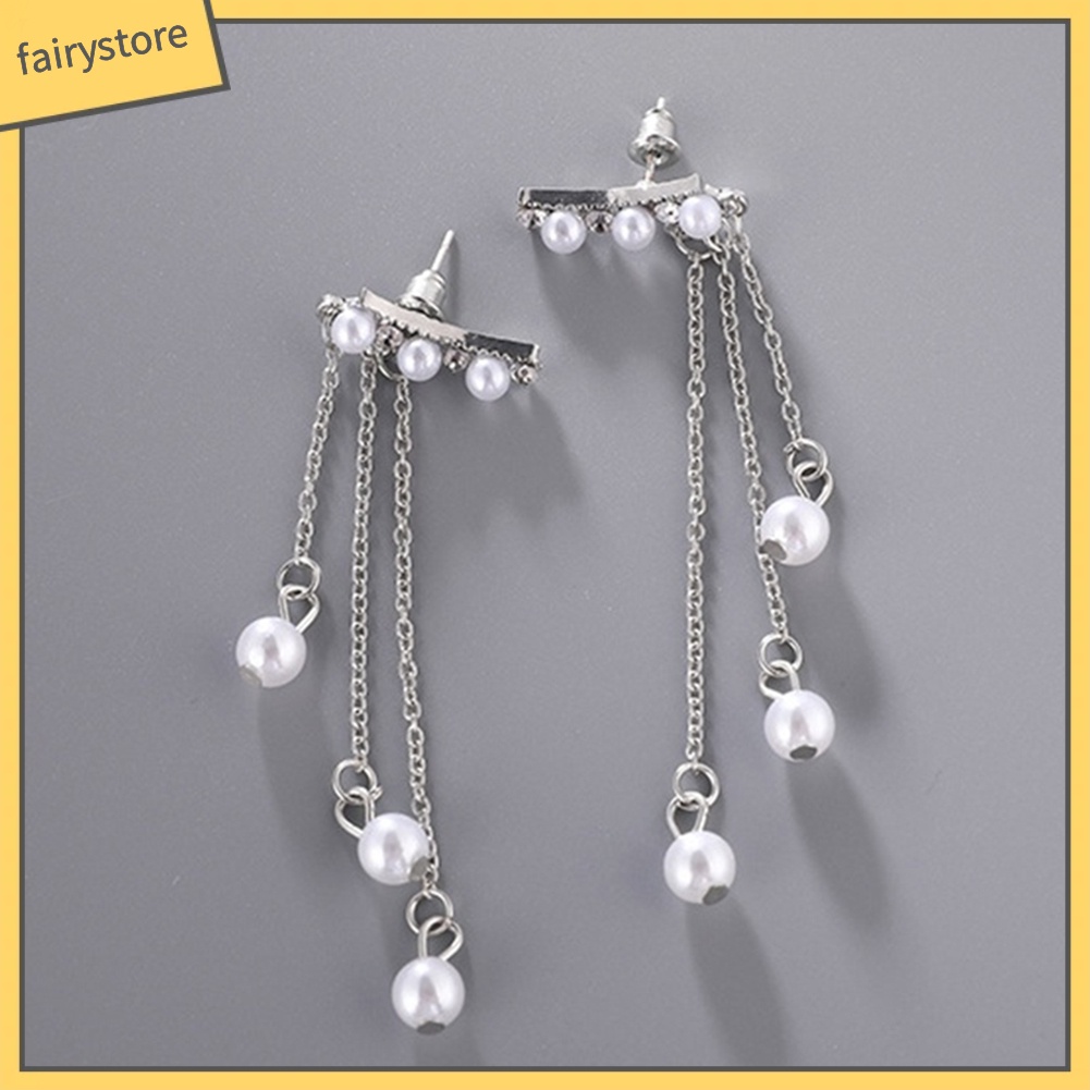 Dây Xích Tua Rua Đính Ngọc Trai Nhân Tạo Trang Trí Đa Ứng Dụng Cho Nữ