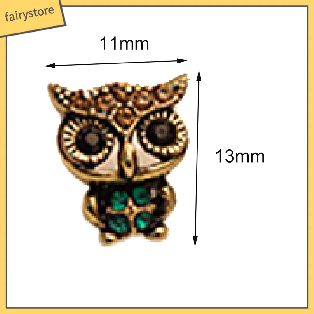 1 Đôi Bông Tai Hình Chim Cú Bằng Hợp Kim Dễ Thương Phong Cách Vintage Dành Cho Nữ