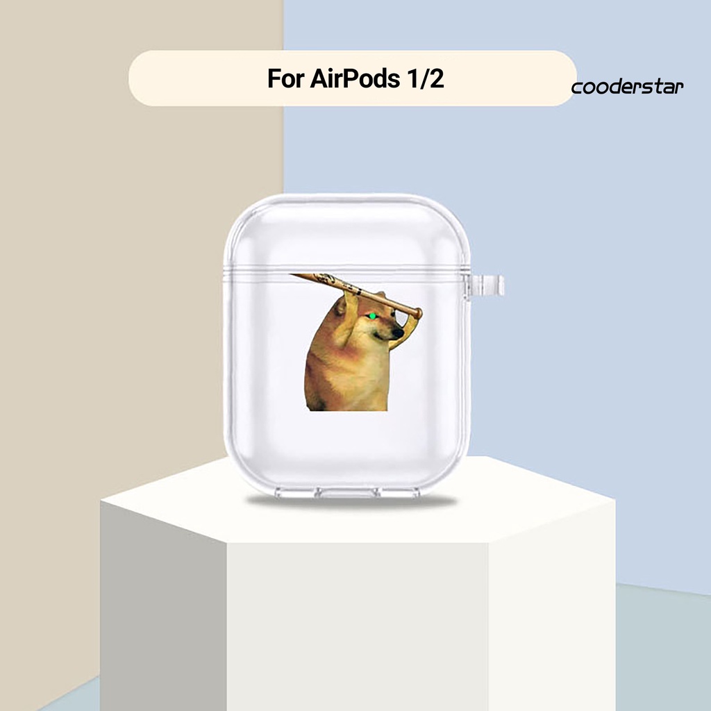 Vỏ Bảo Vệ Hộp Sạc Tai Nghe AirPods 1 / 2 / 3 / Pro Không Dây Chống Trầy Xước / Thấm Nước Họa Tiết Chú Chó Dễ Thương