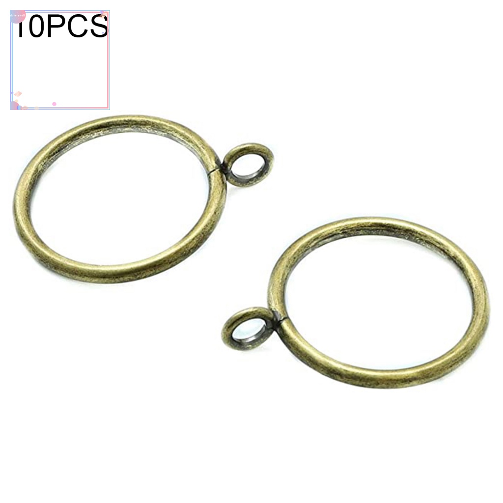 Set 10 Móc Treo Rèm cửa sổ Kèm Kẹp Tiện Dụng