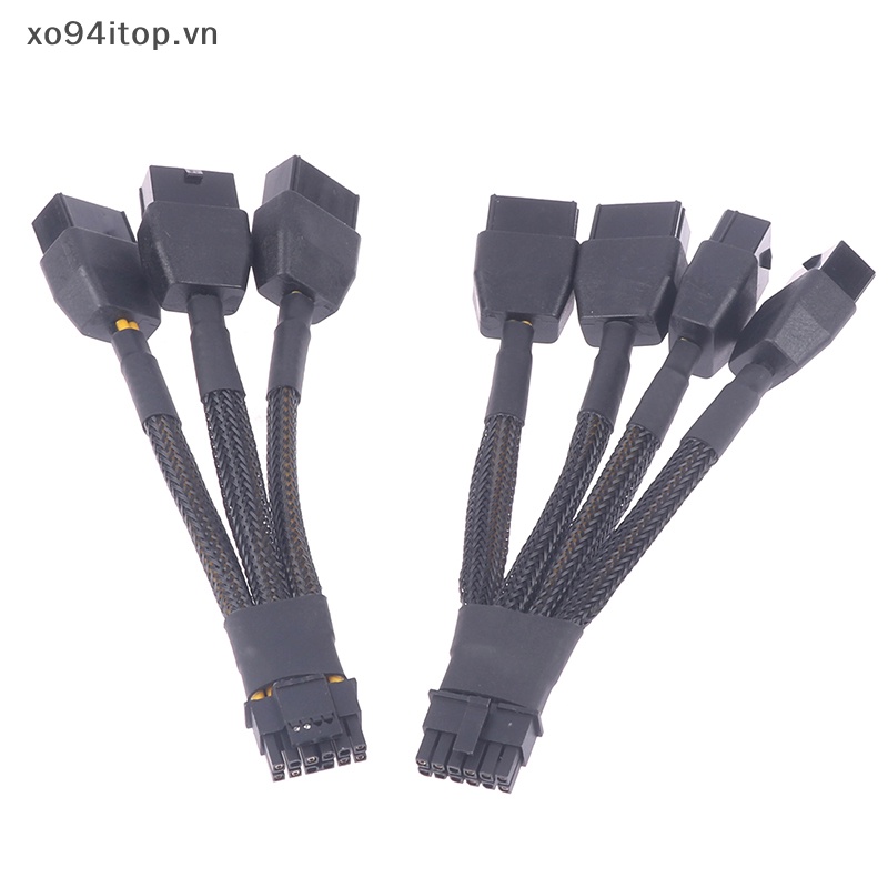 Đầu Nối Chuyển Đổi GPU RTX4090 RTX4080 series 16AWG 4x8pin 3x8pin Sang 16P (12 + 4) Pcie 5.0