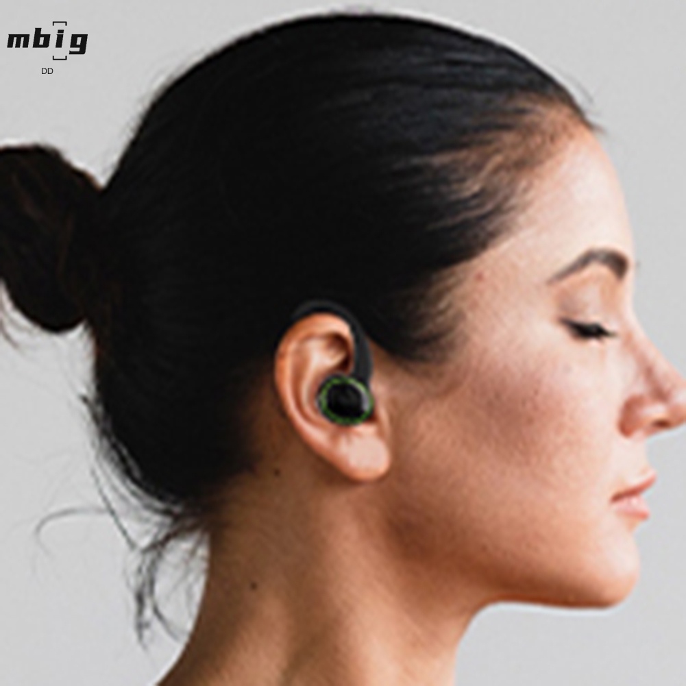 Tai Nghe Móc Tai Không Dây Màu Đen Chống Mồ Hôi Đa Năng Dùng Khi Chạy Bộ / Đạp Xe