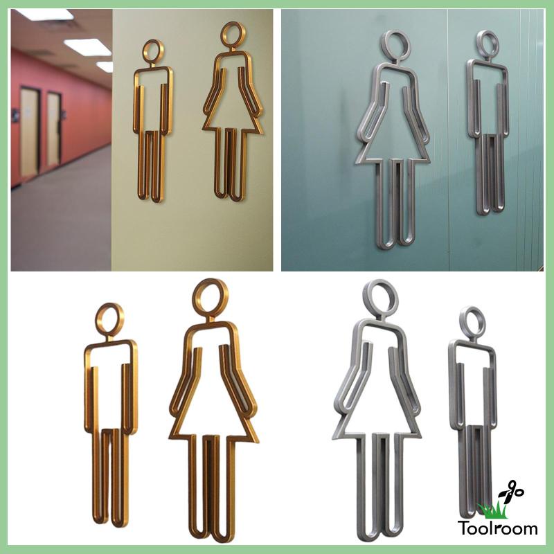 Bảng Kí Hiệu Nhà Vệ Sinh Gọn Nhẹ Cho Nam Nữ