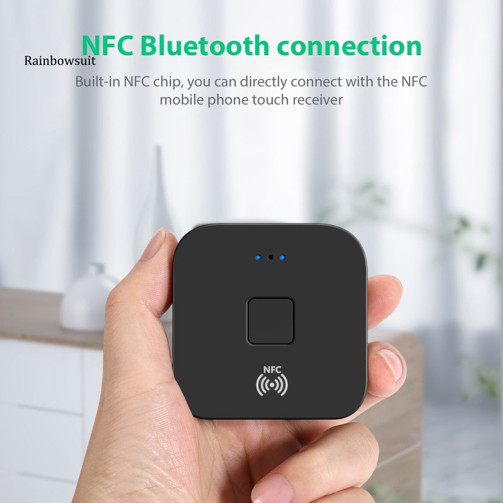 Thiết Bị Nhận Tín Hiệu Âm Thanh Bluetooth 5.0 Không Dây NFC AUX RCA Jack 3.5mm