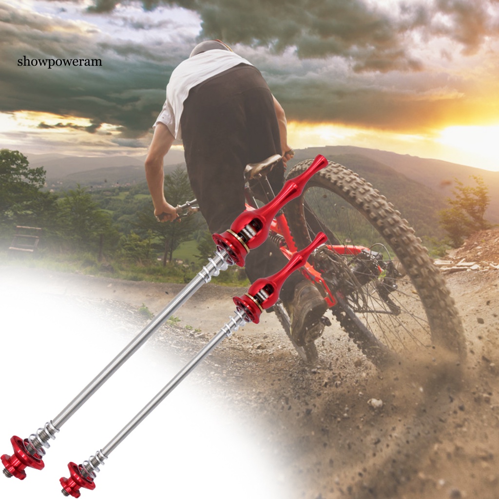 1 Cặp Trục Bánh Xe Đạp Chống Ăn Mòn Siêu Nhẹ Chất Lượng Cao