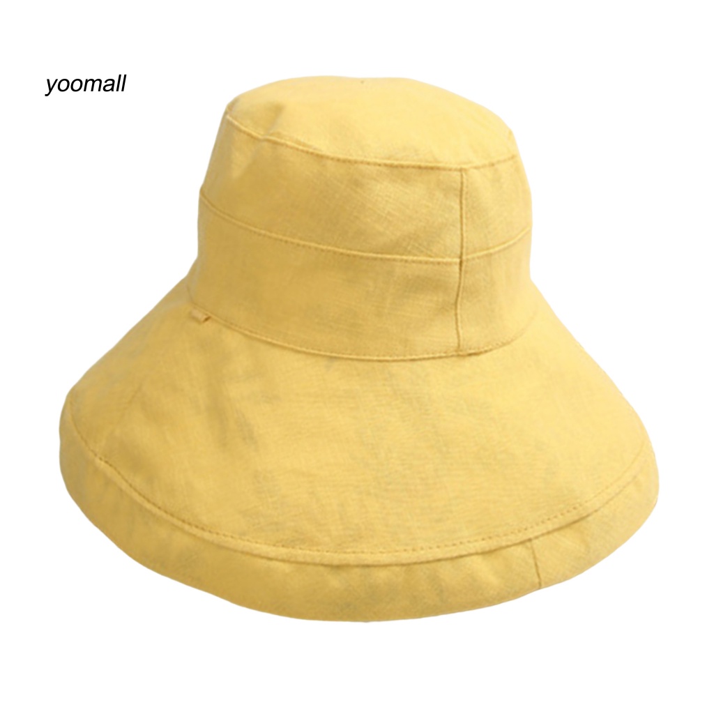 Mũ Vành Tròn Dây Rút Hai Mặt Thời Trang Mùa Hè Cho Nữ