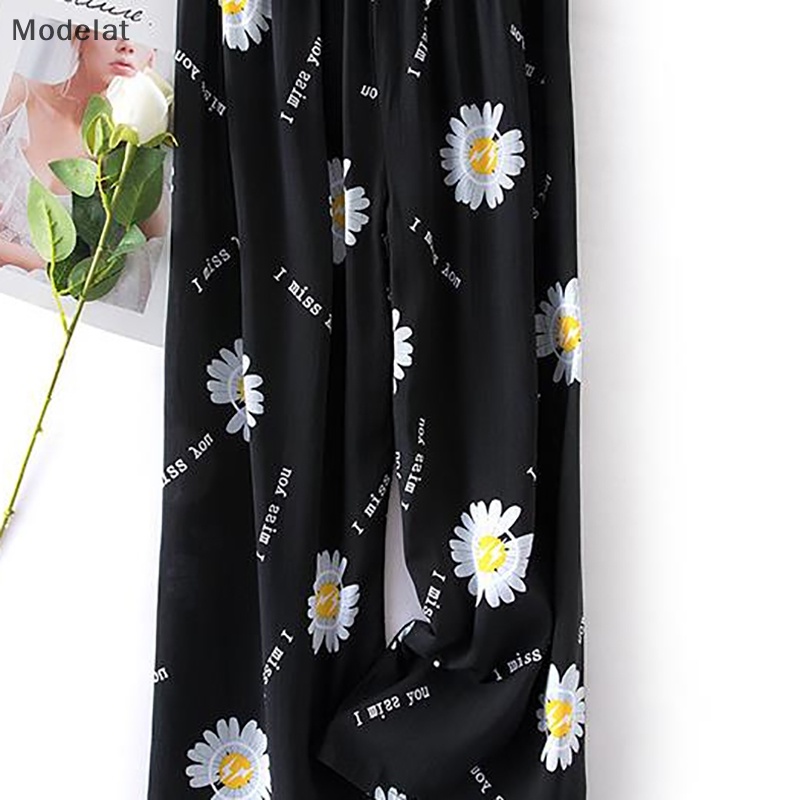 Mfc Quần ống rộng Chất Liệu Cotton Lụa Thời Trang Mùa Hè Cho Nữ