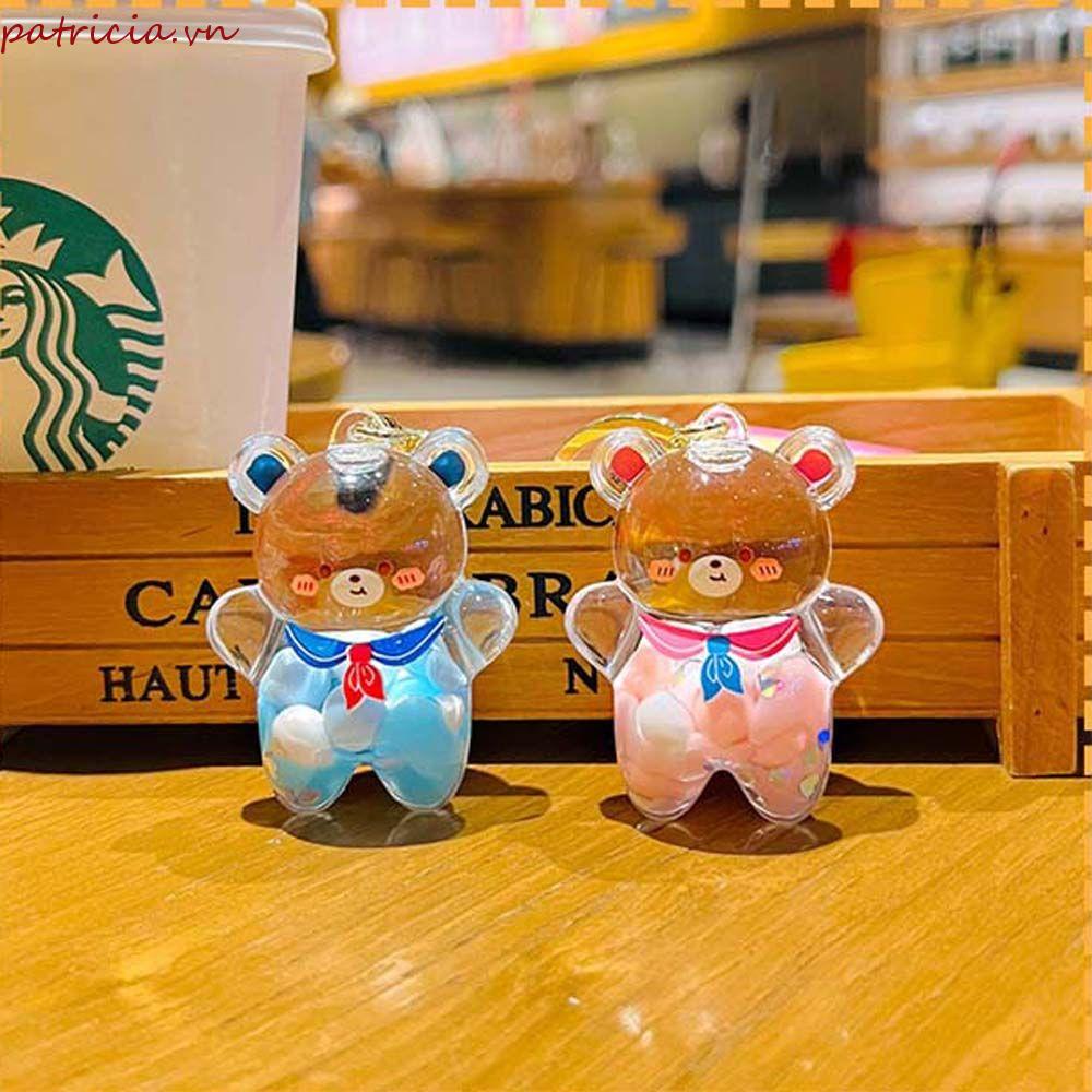 Móc Chìa Khóa Bằng Acrylic Hình Gấu Hoạt Hình Dễ Thương