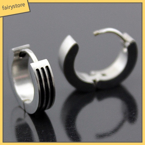 Bông Tai Tròn Bằng Thép Không Gỉ Phong Cách Gothic Thời Trang Dành Cho Nam Và Nữ