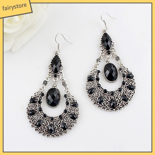 Bông Tai Hình Giọt Nước Đính Đá Thời Trang Dành Cho Cô Dâu