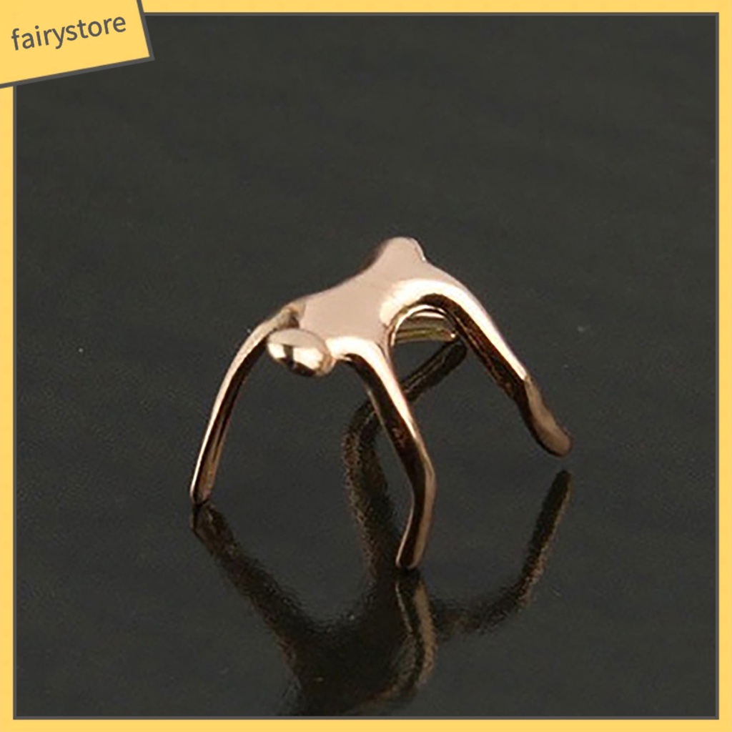 1 Khuyên Kẹp Vành Tai Hình Người Nhỏ Không Xỏ Lỗ Dành Cho Nữ