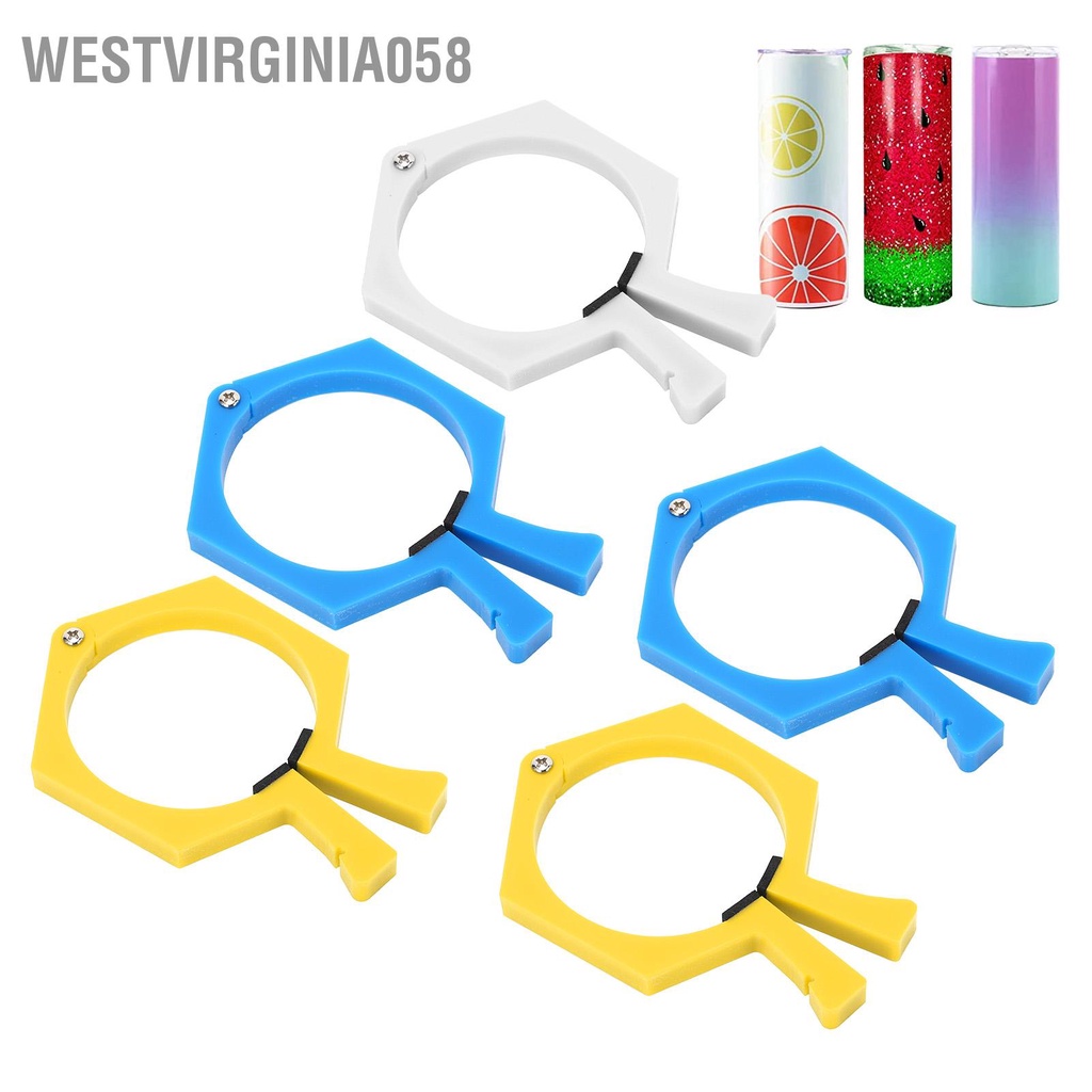 Westvirginia058 Thăng hoa Tumbler Kẹp ABS Pinch Giá đỡ Grip Clip Fixing Tool cho 20oz Cup Glasses
