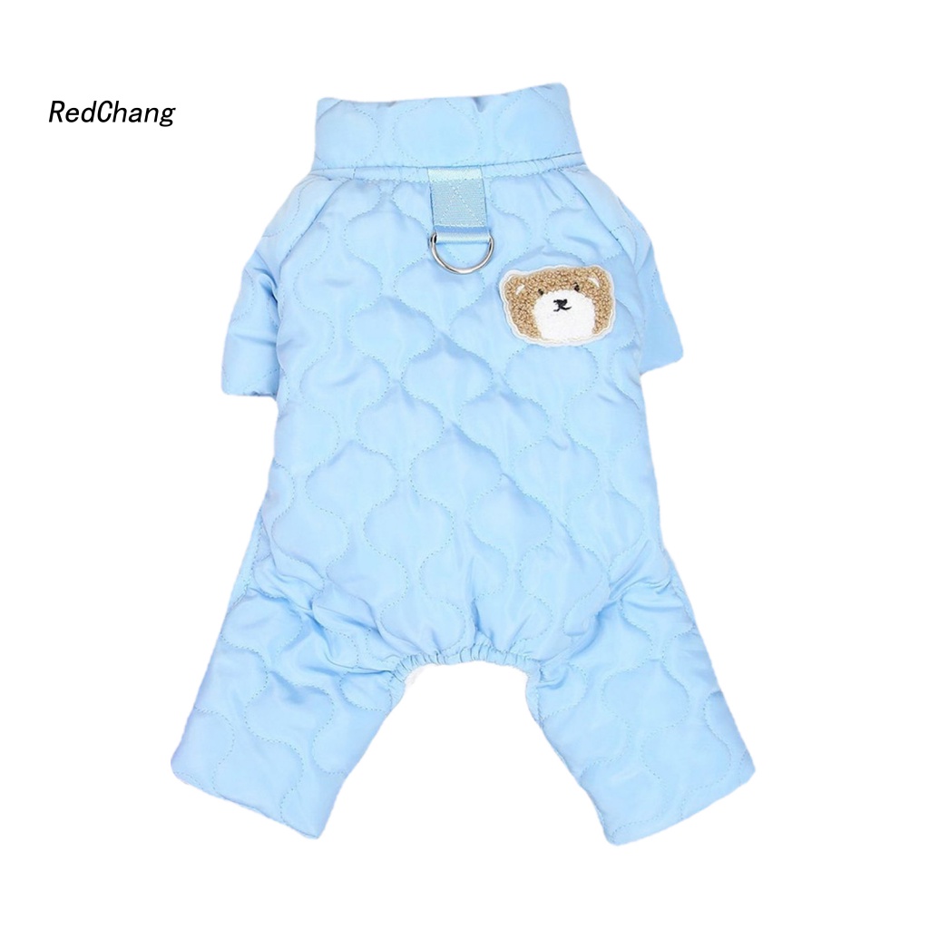 Rc ~ Áo Khoác Cotton Mềm Mại Thoải Mái Họa Tiết Gấu Dễ Thương Cho Chó Cưng Ngoài Trời