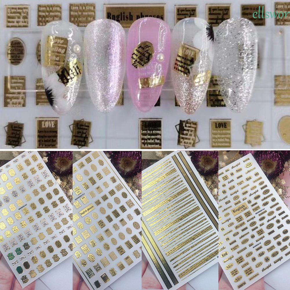 Miếng Dán Trang Trí Móng Tay Tự Dính DIY