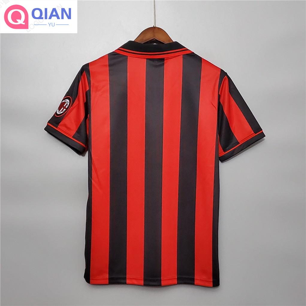 Áo Bóng Đá Đội Tuyển Milan 96-97 Phong Cách Retro