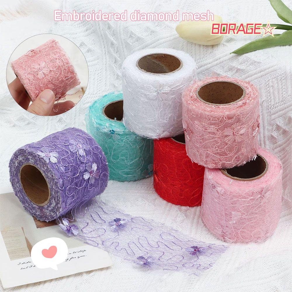 Dây Ruy Băng Thắt Nơ In Họa Tiết Hoa Làm Đồ Thủ Công Đa Ứng Dụng