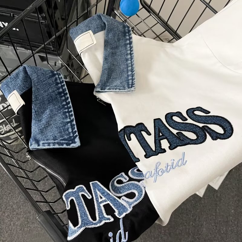 Áo Thun polo Ngắn Tay Thêu Họa Tiết Phong Cách Cổ Điển Dành Cho Cả Nam Và Nữ