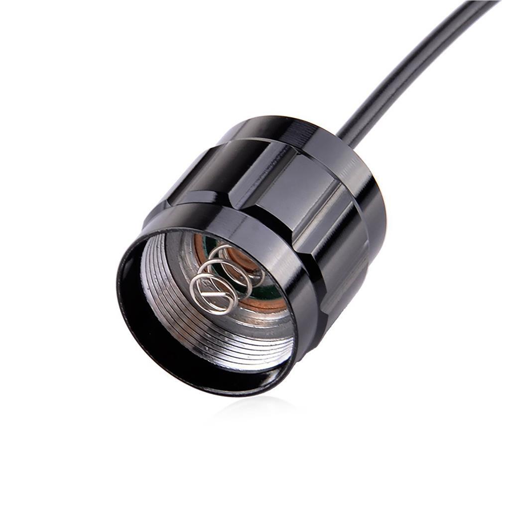 Công Tắc Điều Khiển Đèn Pin LED Bằng Hợp Kim Nhôm Màu Đen Có Thể Kéo Dài