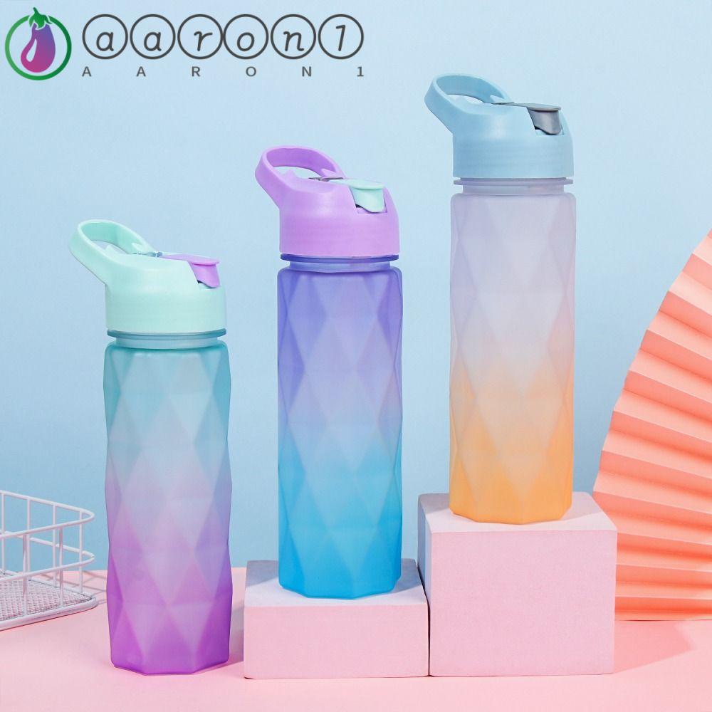 Bình Nước Thể Thao AARON1 Bằng Nhựa Màu Gradient Đa Năng Tiện Dụng