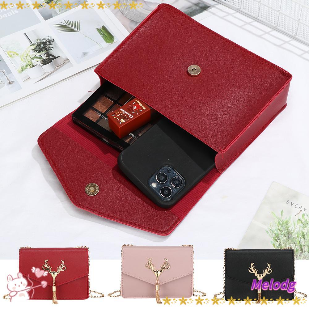 Túi Đeo Vai Màu Sắc Trơn Thời Trang Xinh Xắn Cho Nữ