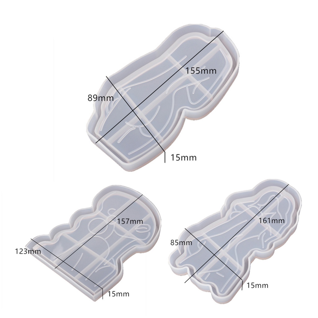 Khuôn Silicone Làm Bánh Co Giãn Chống Dính Hình Cô Gái