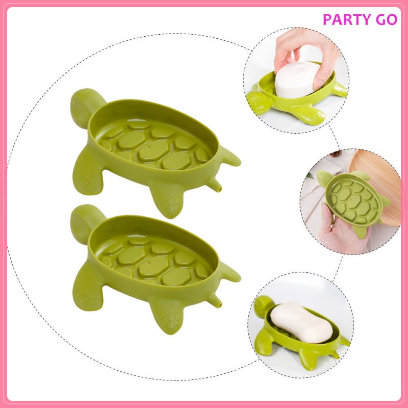 Set 2 Khay Đựng Xà Phòng Hình Rùa Dễ Thương
