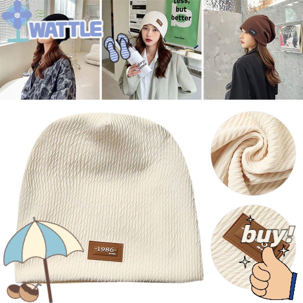 Mũ Beanie Màu Trơn Dễ Thương Chất Lượng Cao Thời Trang Mùa Thu Cho Bạn Gái