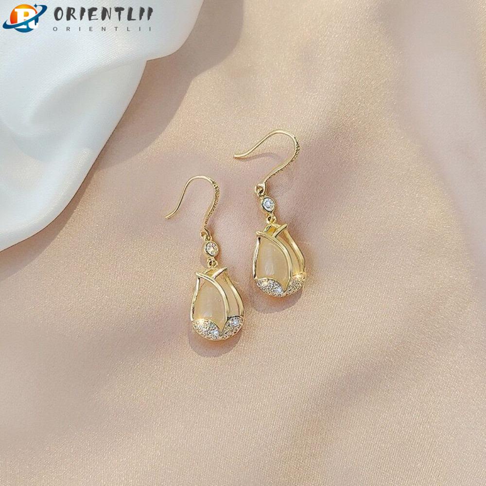 Set 3 Đôi Bông Tai Đá Opal Tinh Tế Cho Nữ