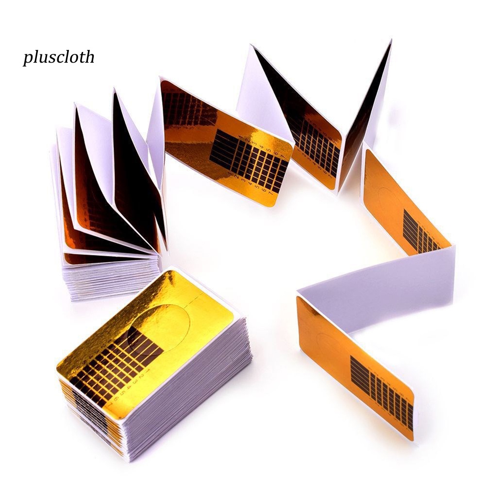 Set 100 Miếng Dán Hỗ Trợ Điêu Khắc Móng Gel UV