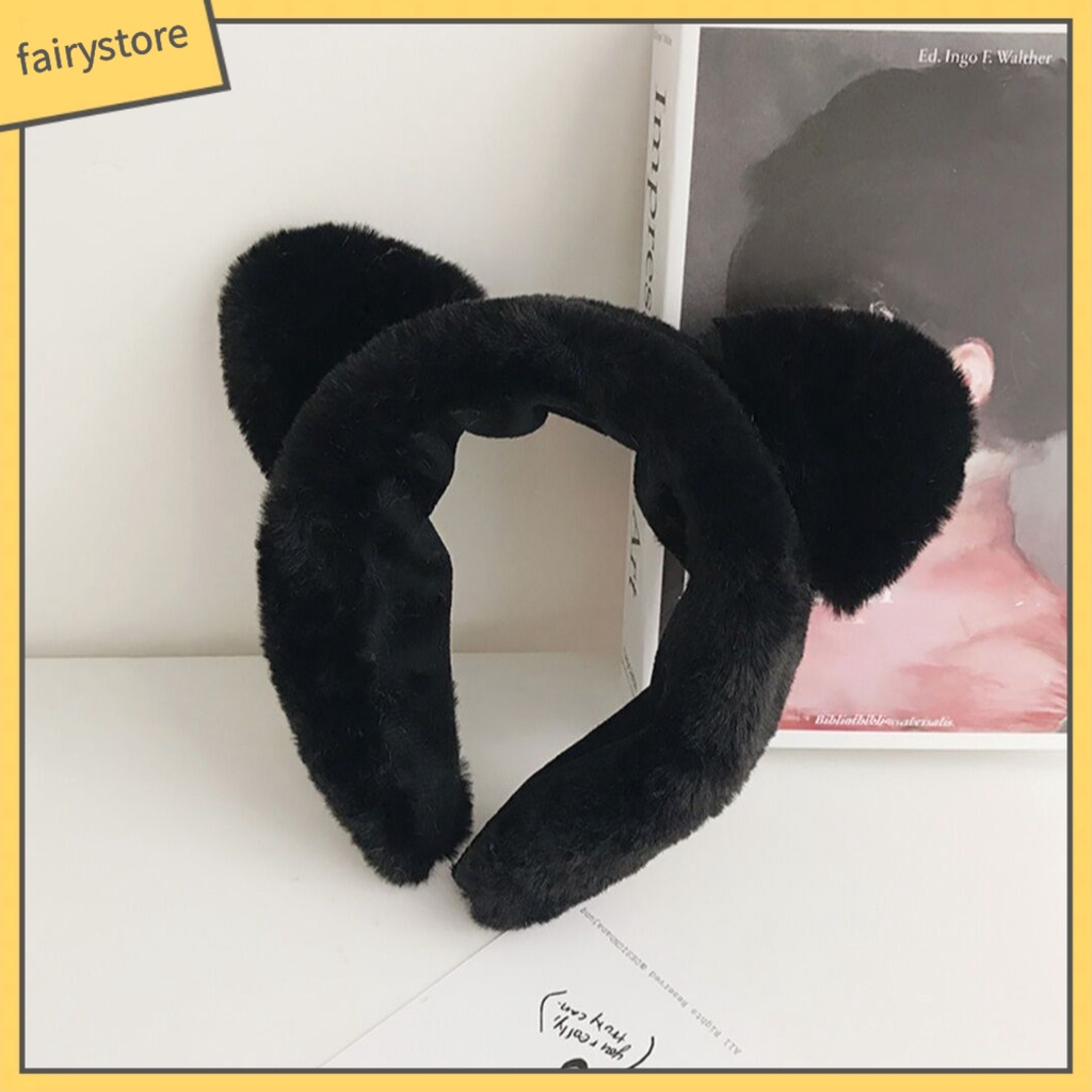 Băng Đô Tai Mèo Nhồi Bông Xinh Xắn Cho Nữ