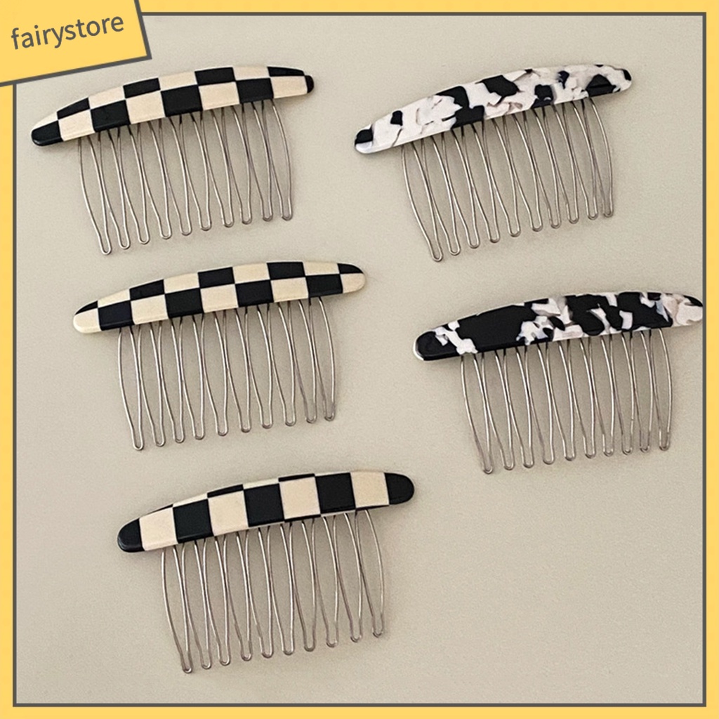 Băng Đô Cài Tóc Bằng Nhựa Họa Tiết Đá Hoa Cương Đơn Giản