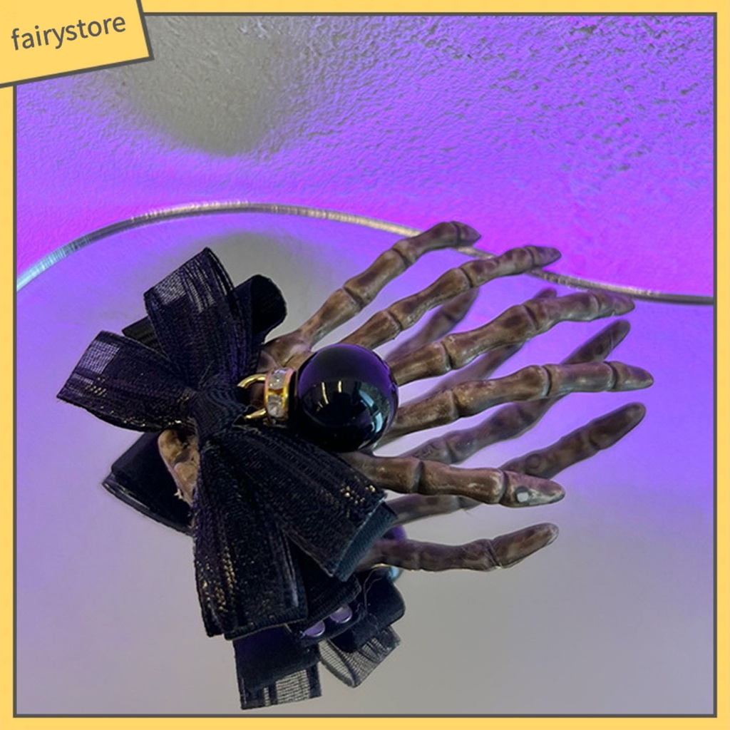 Kẹp Tóc Hình Xương Bàn Tay Halloween Chống Trượt Chống Rơi