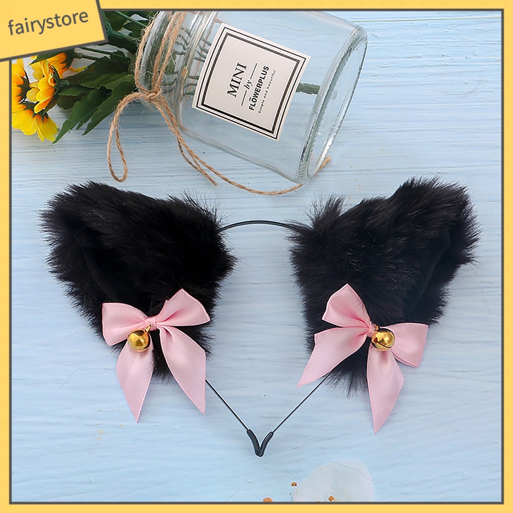 Băng Đô Tai Thỏ Giả Lông Thú Thời Trang Hóa Trang Tiệc Tùng