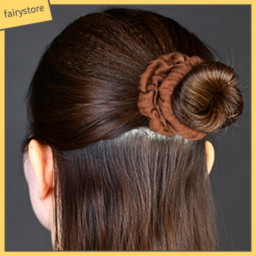 Dây Cột Tóc Co Giãn Chống Trượt Không Phai Màu Thời Trang Cho Nữ