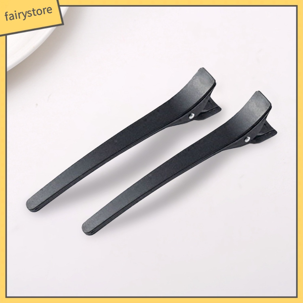 Set 12 Kẹp Tóc Tạo Kiểu Bằng Nhựa Màu Sắc Trơn Dành Cho Salon