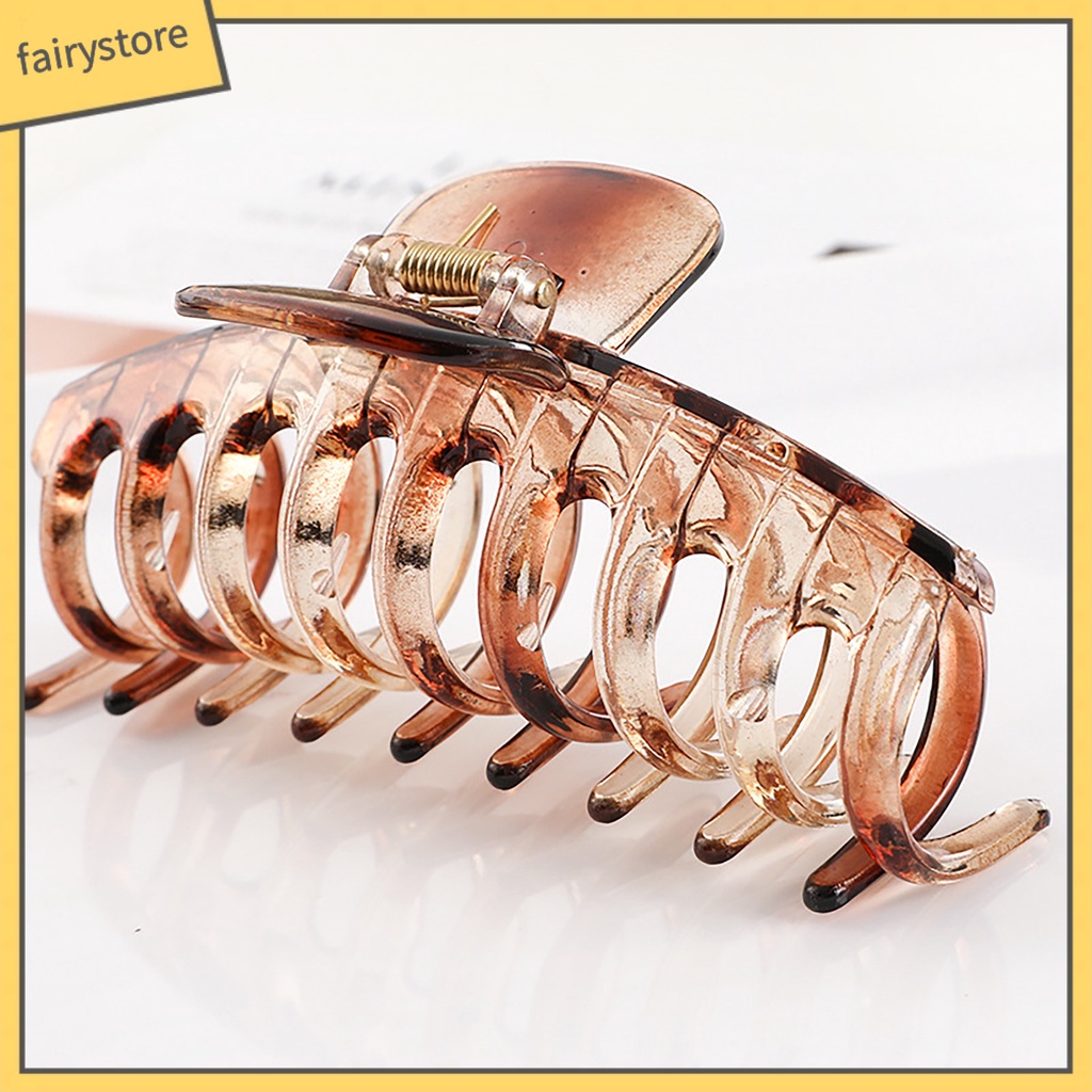 Kẹp Tóc Càng Cua Trong Suốt Gọn Nhẹ Tiện Dụng Cho Nữ