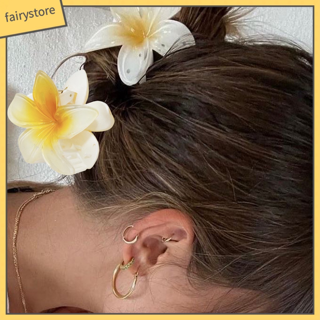 Kẹp Tóc Hình Hoa Màu Gradient Chống Trượt Thời Trang Cho Nữ