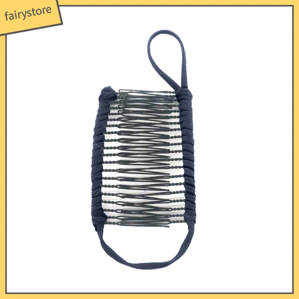 Giá Đỡ Lược Kẹp Tóc Hình Quả Chuối Chống Trượt Có Thể Kéo Dài Cho Nữ