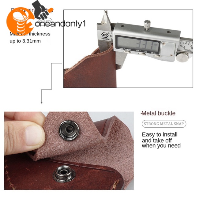 Vỏ Bọc Lưỡi Rìu Bằng Da Dày Dặn Chống Mòn Tiện Dụng Mang Theo Cắm Trại