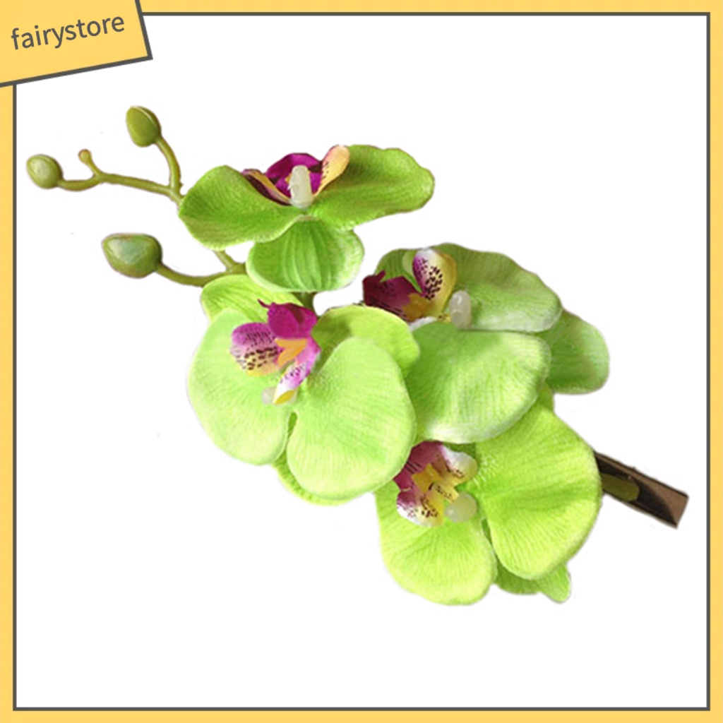 Kẹp Tóc Hoa Phaenopsis Giả Thời Trang Cho Cô Dâu