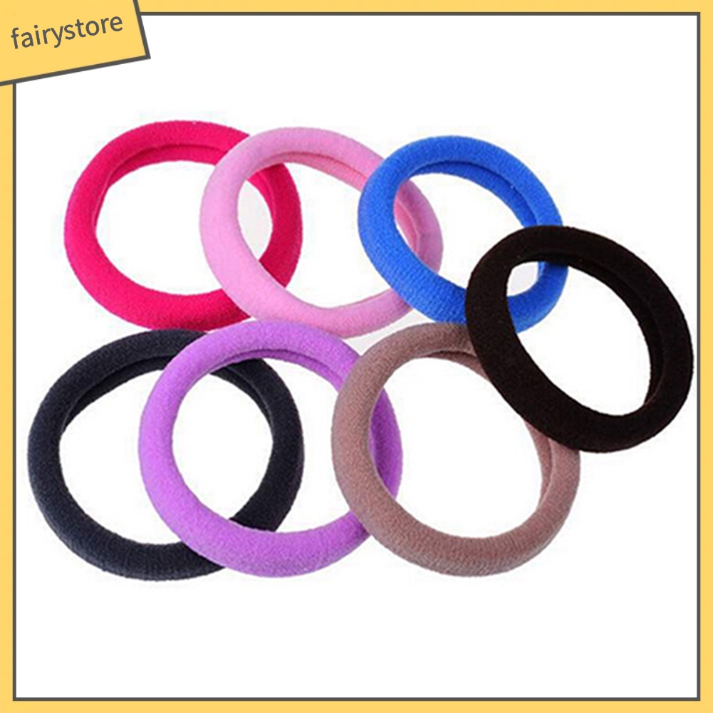 Set 10 Dây Cột Tóc / Vòng Tay Co Giãn Không Đường May